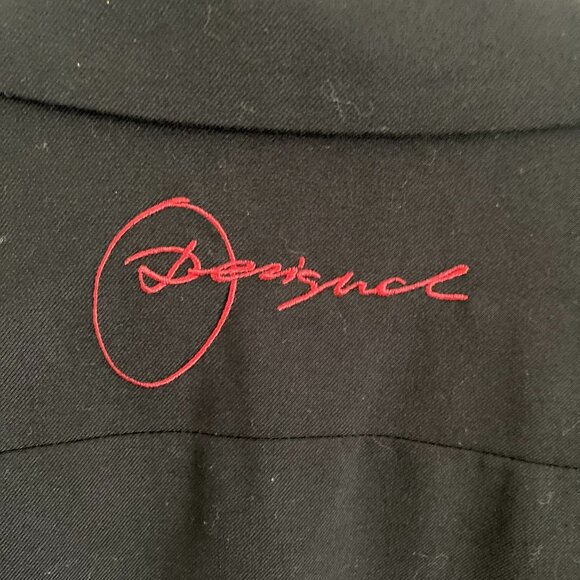 DESIGUAL WOMEN'S BLAZER SINGLE BREASTED EMBROIDERY ON ONE LAPEL ONE BUTTON SZ 44 - Picture 8 of 9